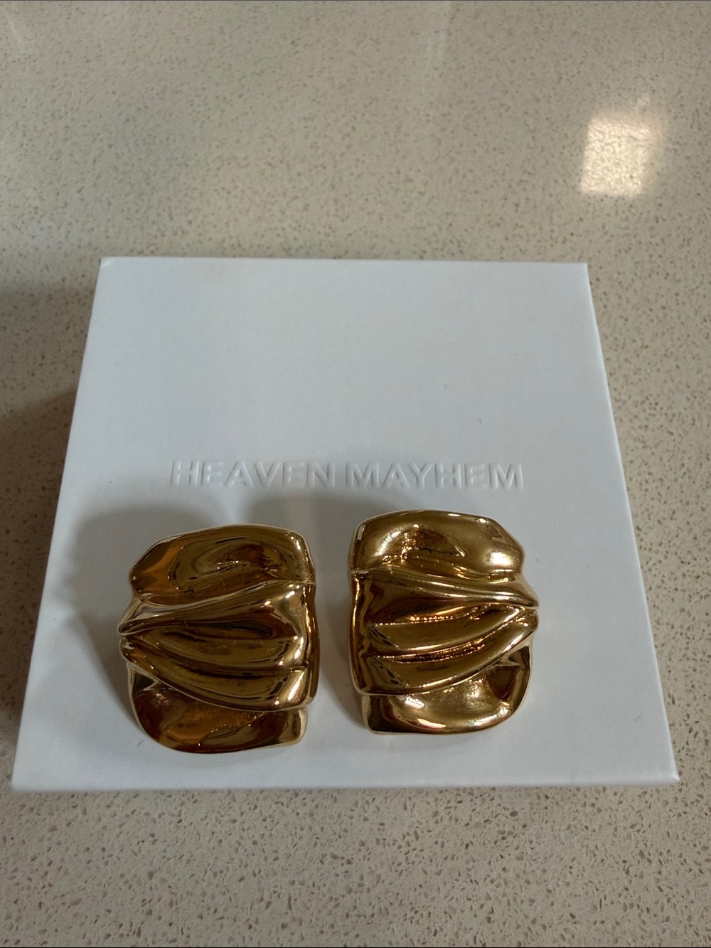 Heaven Mayhem Bunch Gold Earrings